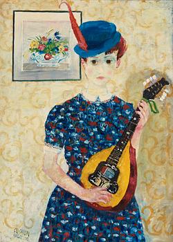 58. Olle Olsson-Hagalund, "Girl with mandolin".