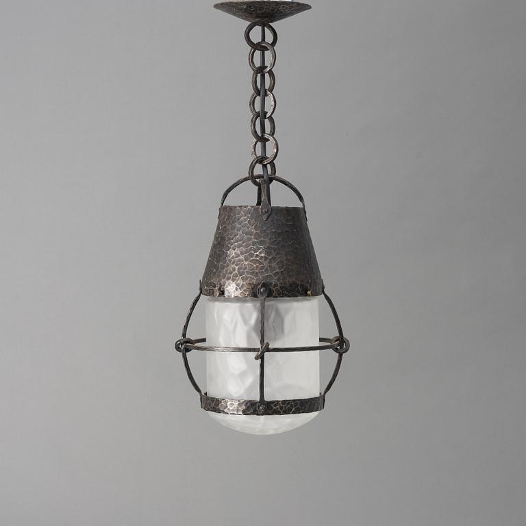 Arvid Böhlmarks Lampfabrik, taklampa, modell "5476", Stockholm, 1910-20-tal.