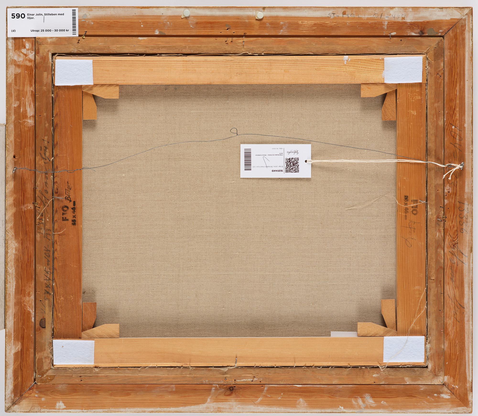 Einar Jolin, Still life with lilies.