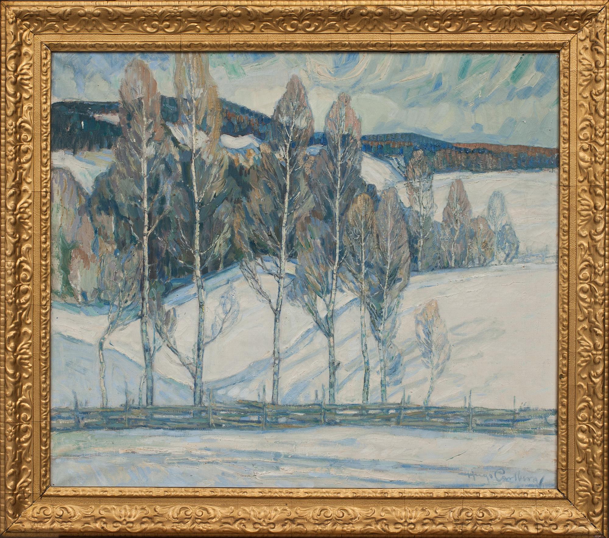 HUGO CARLBERG, oljemålning, signerad.