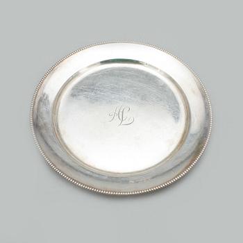 PARTI SILVER, 16 delar, bland annat GAB, Stockholm, 1921. Vikt ca 456g.