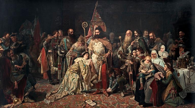 Vaclav Brozik, Ottokar's farewell.