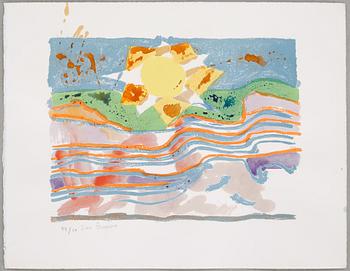 litographs with watercolour, signed and numbered.