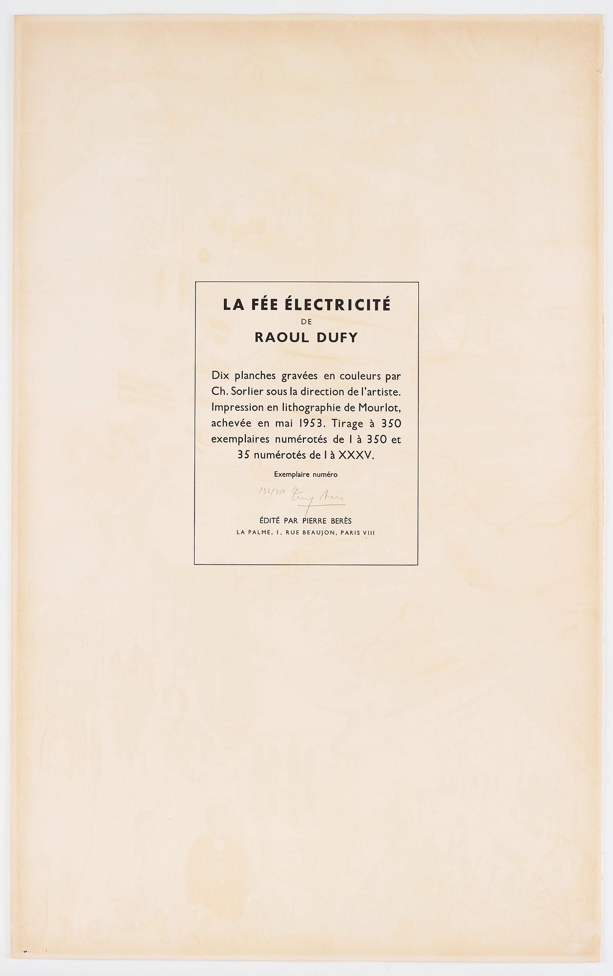 Raoul Dufy After, Portfolio "La Feé Electricité" (10).