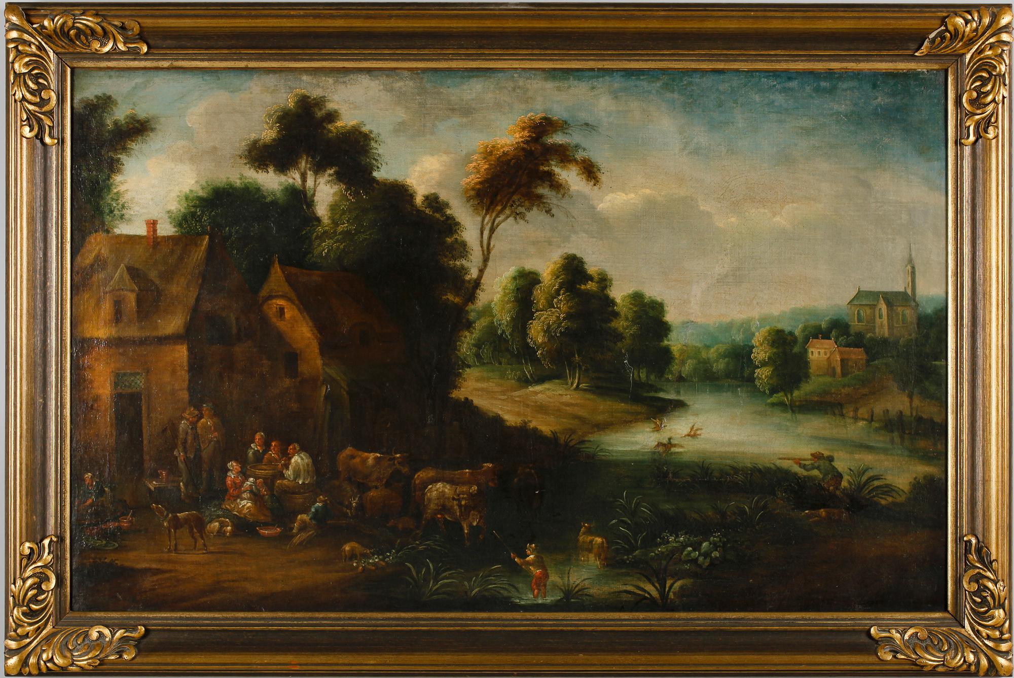 OKÄND KONSTNÄR, olja på duk, 1700-tal.