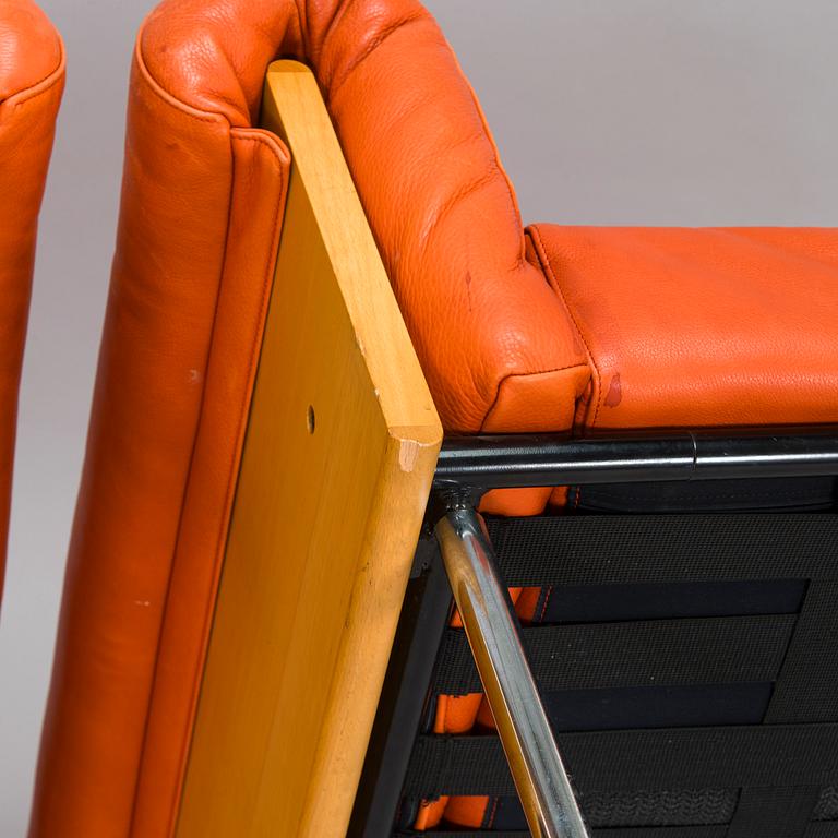 Yrjö Kukkapuro, A pair of late 1970s armchairs, 'Ateljee', made to order for Haimi.