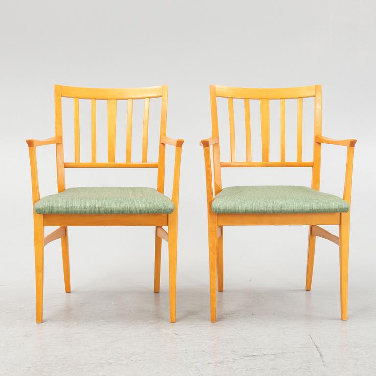 Carl Malmsten, a pair of 'Talavid' chairs, O.H. Sjögren, second half of the 20th Century.