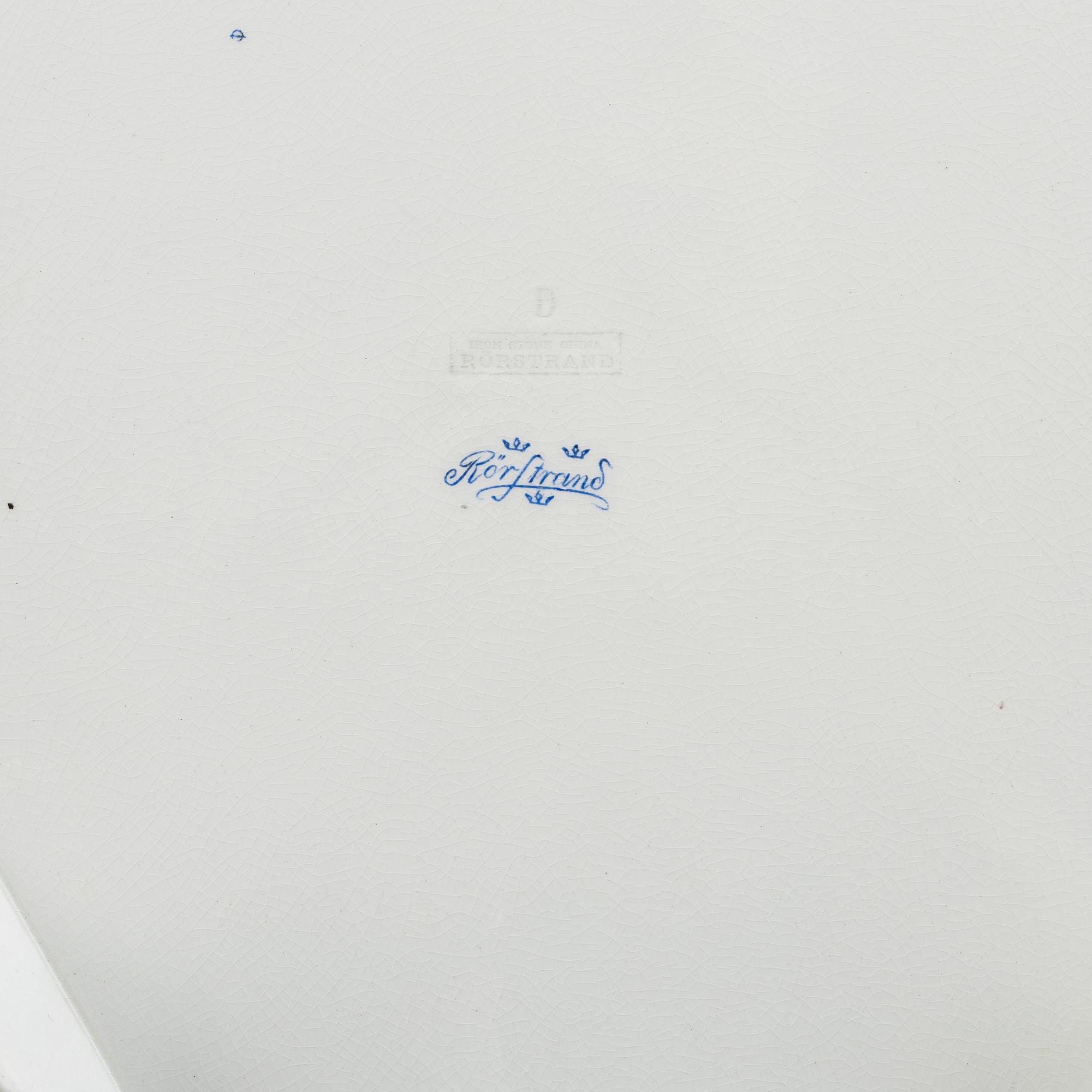 An iron stone china serving dish, Rörstrand, early 20th century.