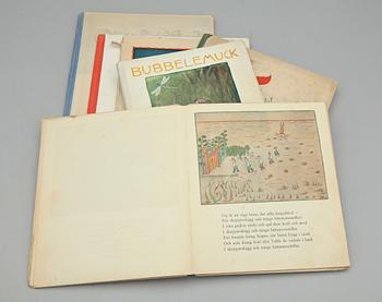BARNBÖCKER, 6 st, bla "Lillebrors segelfärd" av Elsa Beskow, Stockholm 1926.
