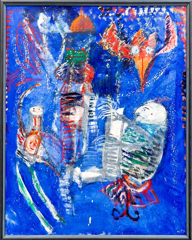 Madeleine Pyk, Oil on canvas, signed.