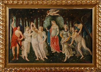 OKÄND KONSTNÄR, olja på duk, sign, 1900-tal.