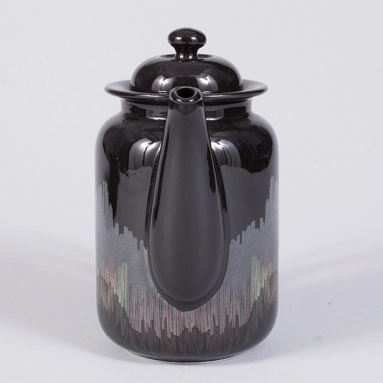SERVIS, 65 delar, porslin, "Aurora borealis", Markku Metsämäki, Arabia.