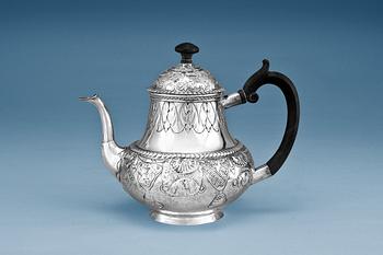 KAFFEKANNA, silver, Holland 1837. Vikt ca 274 g.