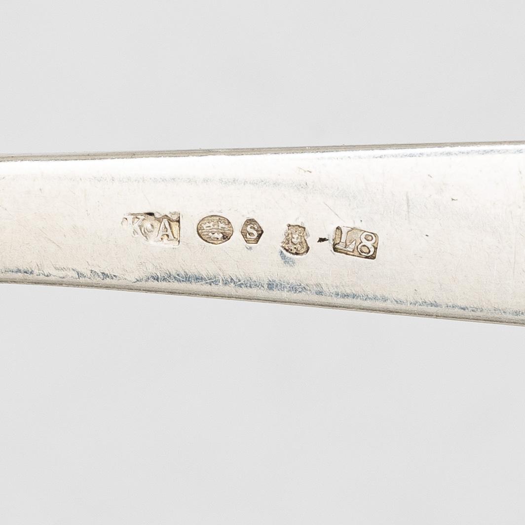 Bestickuppsättning, 86 delar, silver, stämplar K Anderson, Stockholm, bl a 1953.