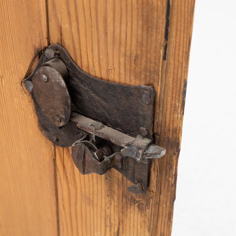 Hanging cupboard, folk art, Alfta, Hälsingland, marked 1820.