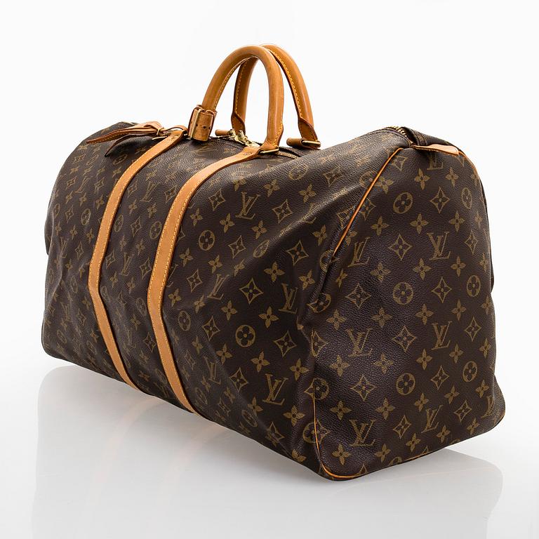 Louis Vuitton, a Monogram Canvas 'Keepall 55' bag.