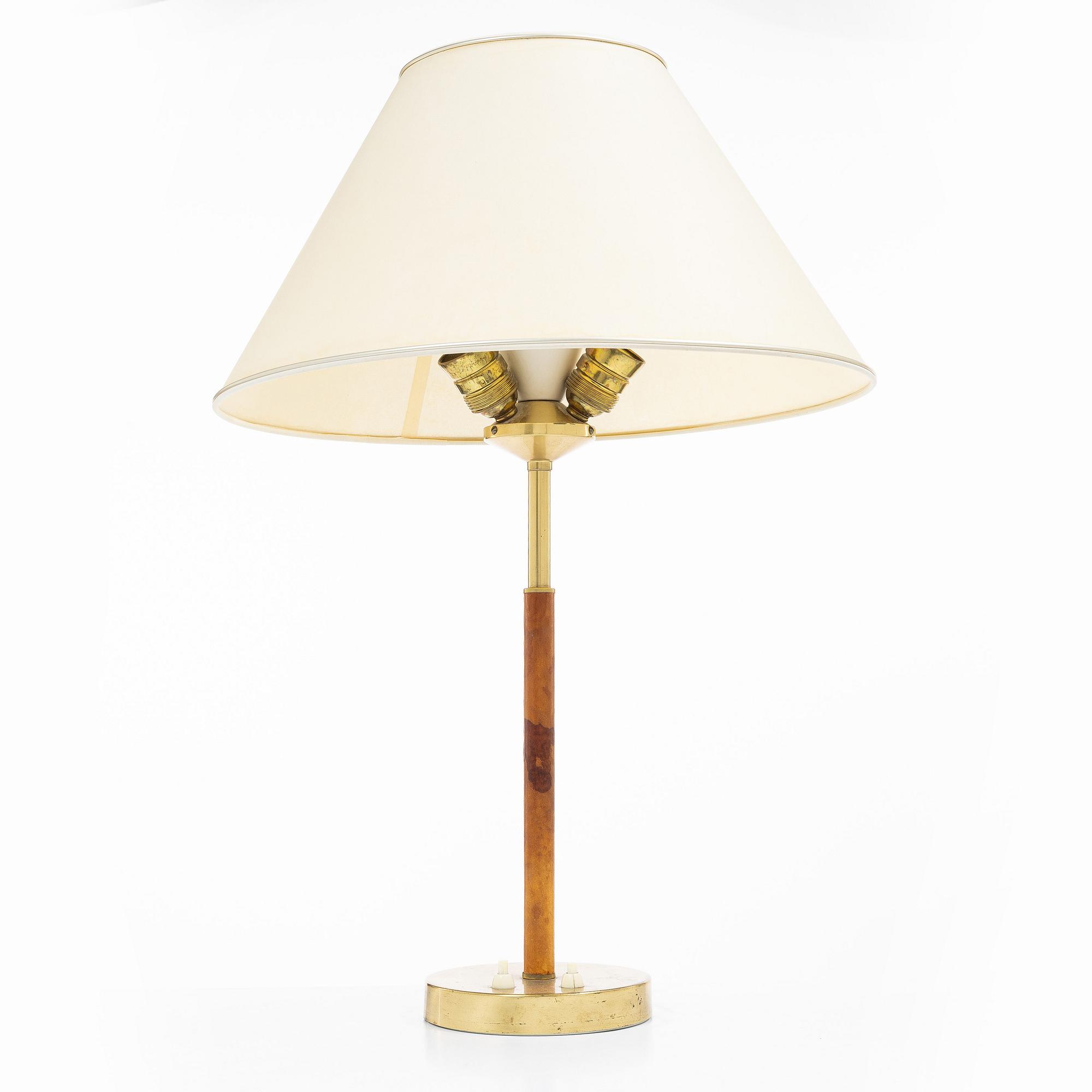 Bertil Brisborg, & Åke Hultgren, a table lamp model 2043, Nordiska Kompaniet, 1940s–50s.