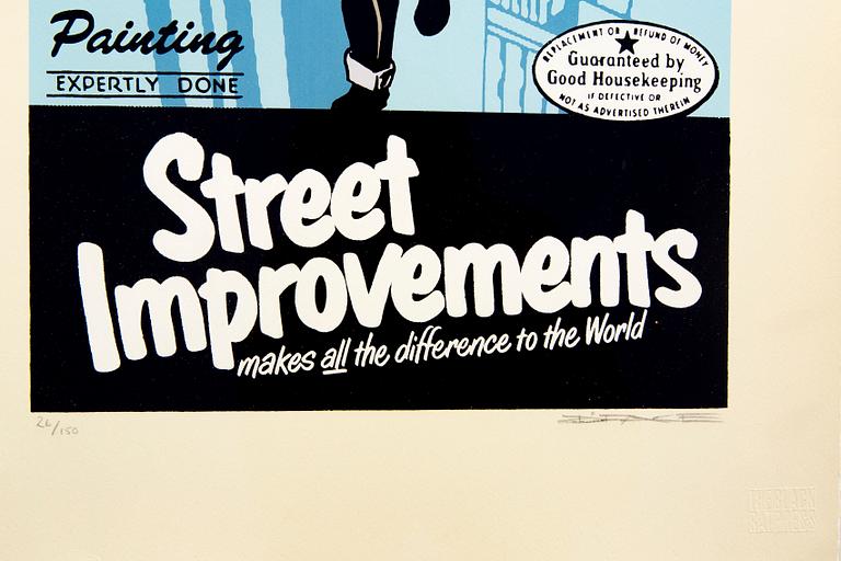 D*Face aka Dean Stockton, a signed and numbered color serigraph.