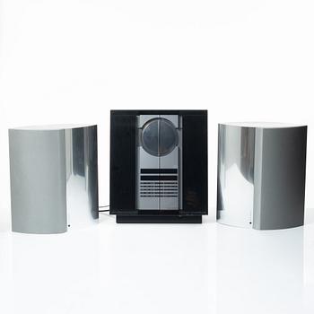 Bang & Olufsen, stereo system, “BeoSound 3200”, and a pair of speakers, “Beolab 4000”, early 2000s.