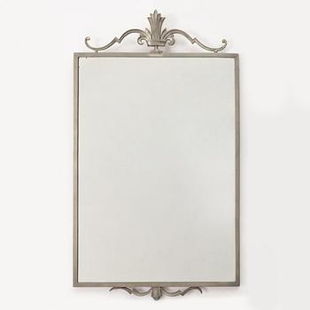 Edvin Ollers, mirror, pewter, Swedish Grace, 1920s/30s.