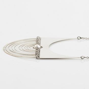 Tapio Wirkkala, A sterling silver necklace "Half-moon", E Westerback Helsinkki 1973.