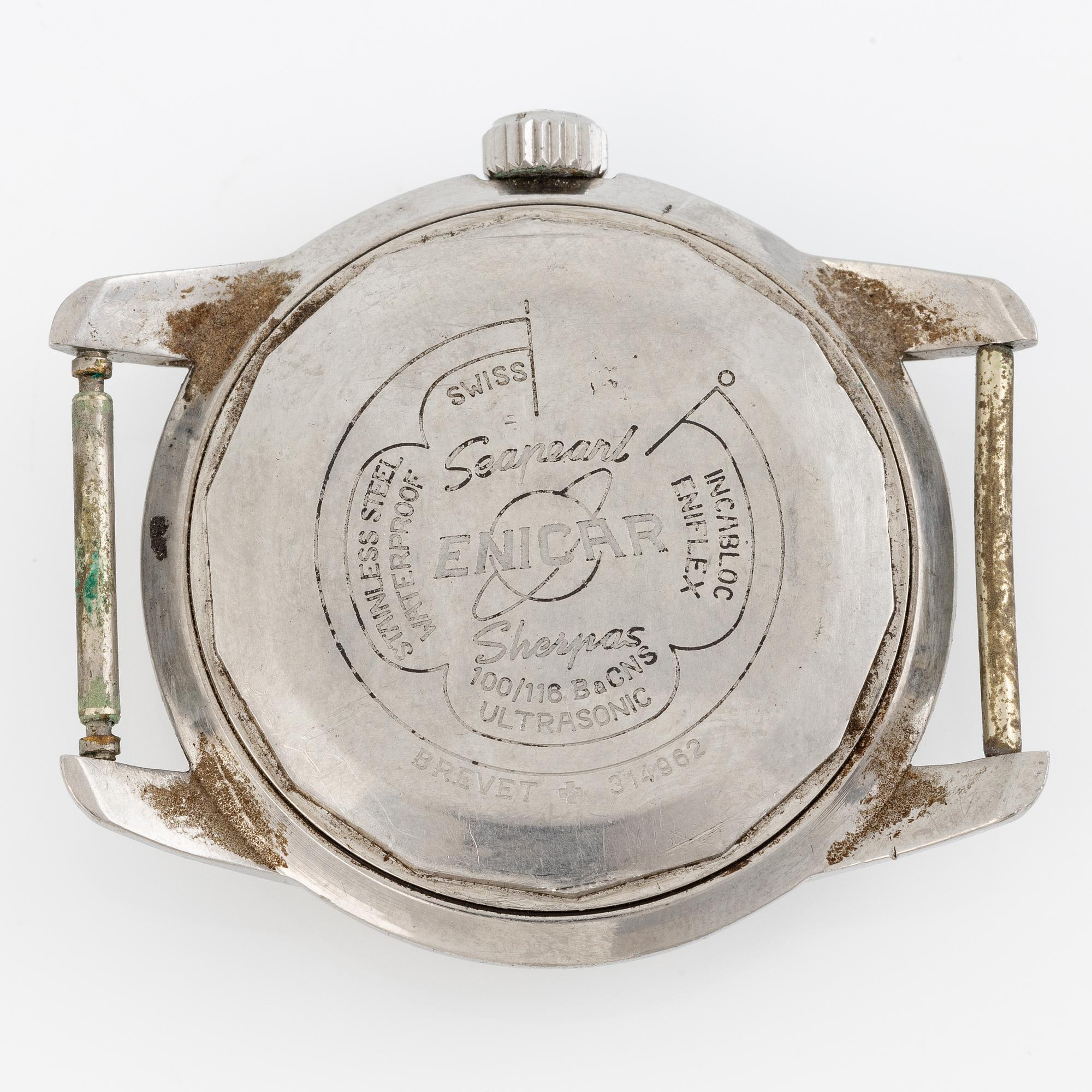 Enicar, Sherpa, wristwatch, 36 mm.