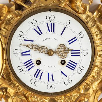 A Raingo Frères Louis XV-style wall clock, 19th C.