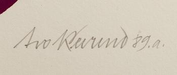 AVO KEEREND, 2 colour lithographes, signed and numbered 2/50 and 5/50.