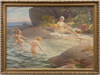Nils Asplund, Bathing.