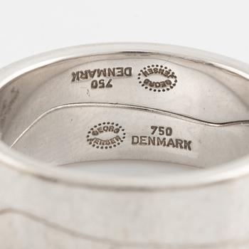 18K white gold "Fusion" two rings, Nina Koppel.