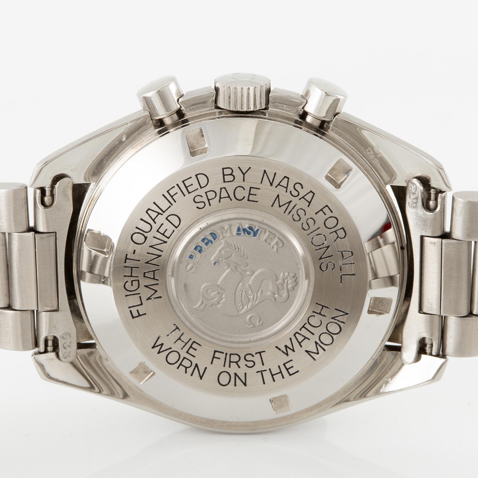 Omega, Speedmaster, chronograph, "CRS Case", "Moonwatch", wristwatch, 42 mm.