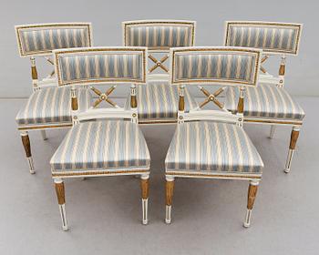 STOLAR, 5 st, sengustaviansk stil, 1900-talets första hälft.