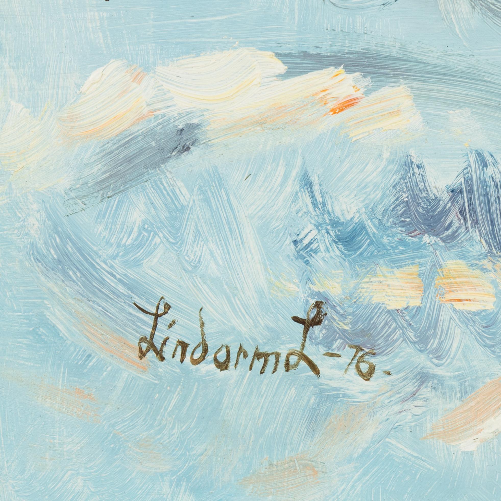 Lindorm Liljefors, oil on panel, signed and dated -76.
