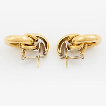 Earrings, 18K gold.