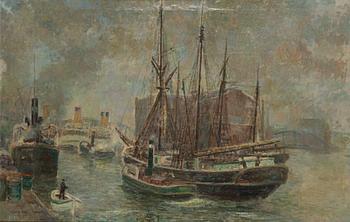 Umknown artist, 19th Century, oil on canvas, indistingtly signed.