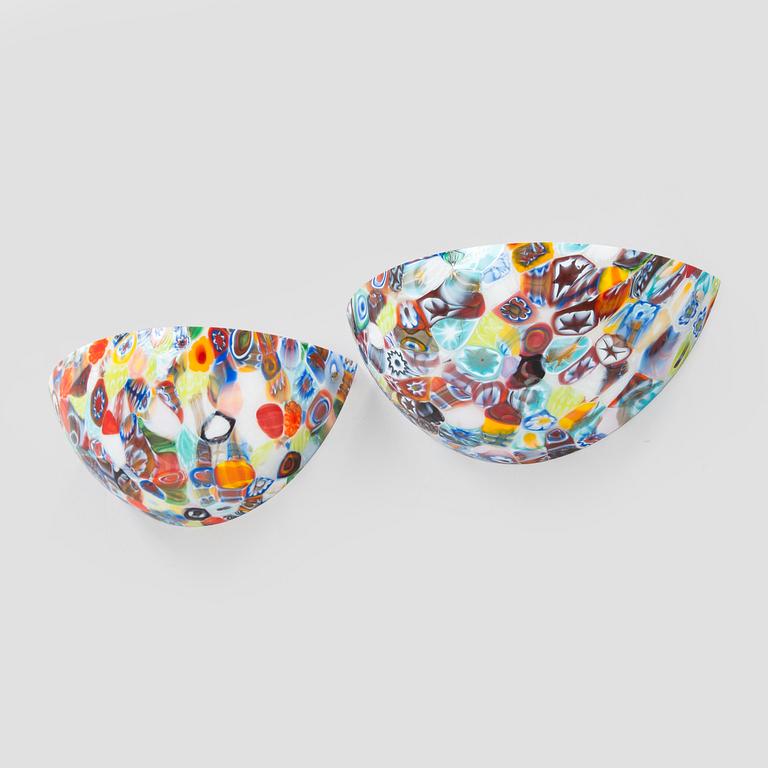 A pair of wall lights, ALT Luci Alternative, Murano, Italy 2000s.