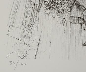 HANS BELLMER, litografi, signerad med blyerts och numrerad 34/100.