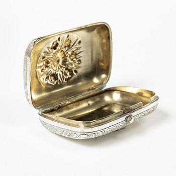 Snusdosa, silver, Moskva, Ryssland 1879.