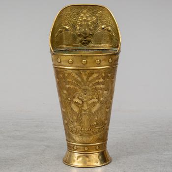 A 19th century brass umbrella stand.