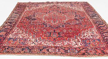 A Heriz carpet, c 376 x 270 cm.