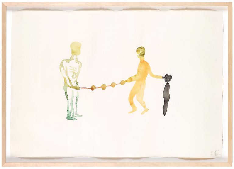 ULF ROLLOF, triptych, watercolour on paper, signed and dated 31/8/98.