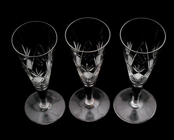 CHAMPAGNESTRUTAR, 10 st, glas, 1900-talets första hälft.