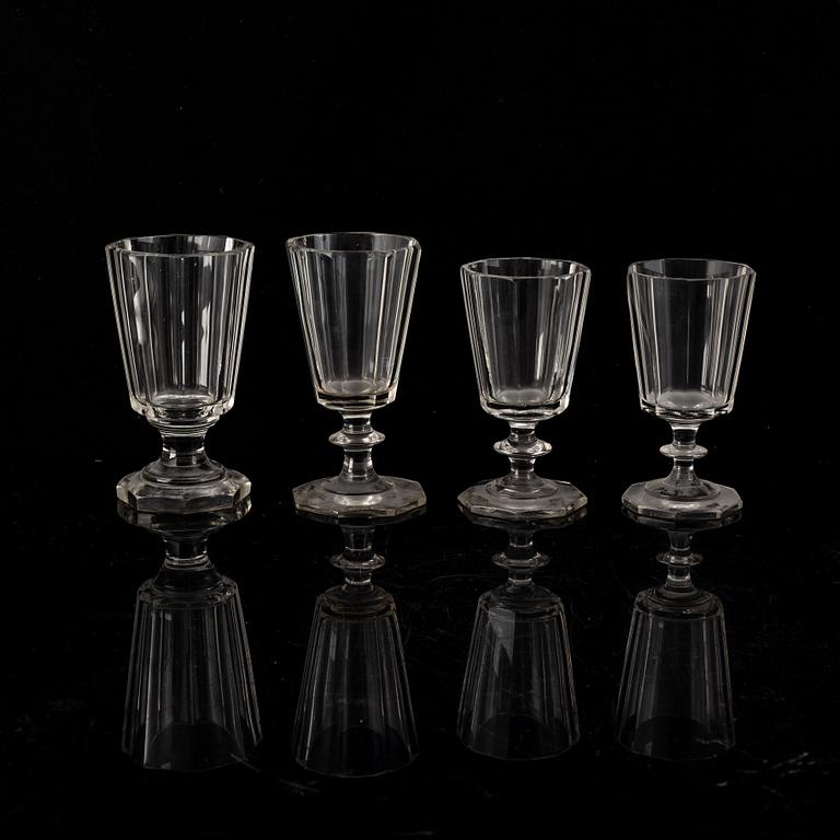 A part glass service, second half of the 20th century (31 pieces).