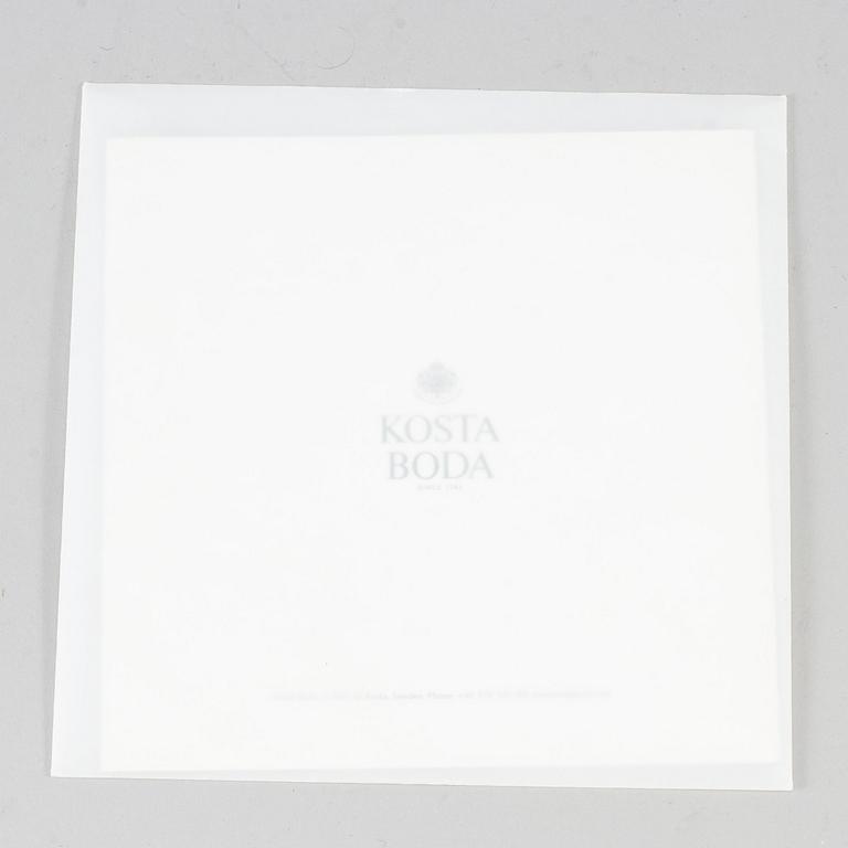 BERTIL VALLIEN, a unique Swedish artglass sculpture "Powerfigure", Kosta Boda,