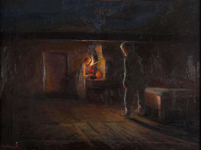 Carl Bengts, Illallista odottaessa.