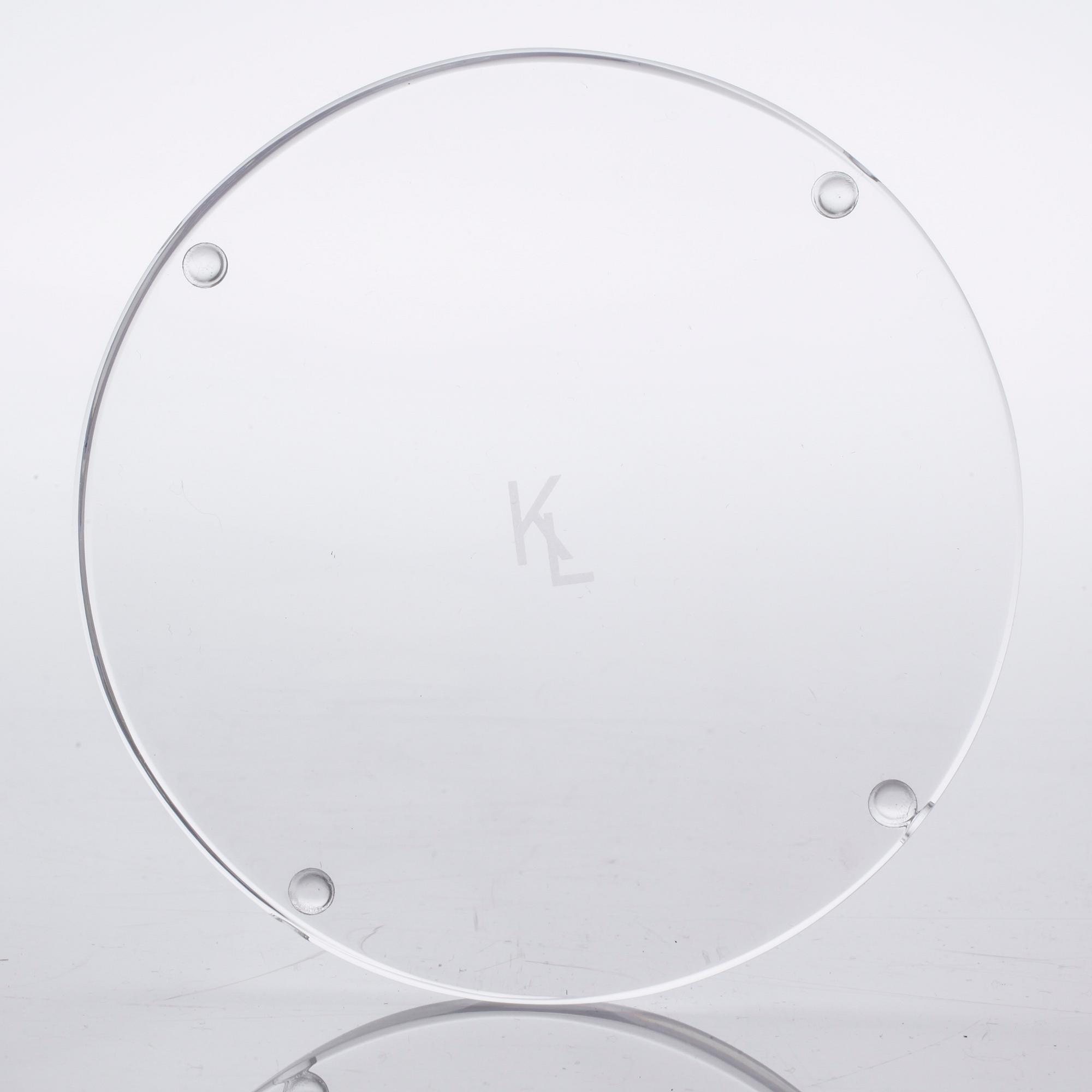 A glass vase by Karl Lagerfeld for Orrefors, signed and numbered 160/500.