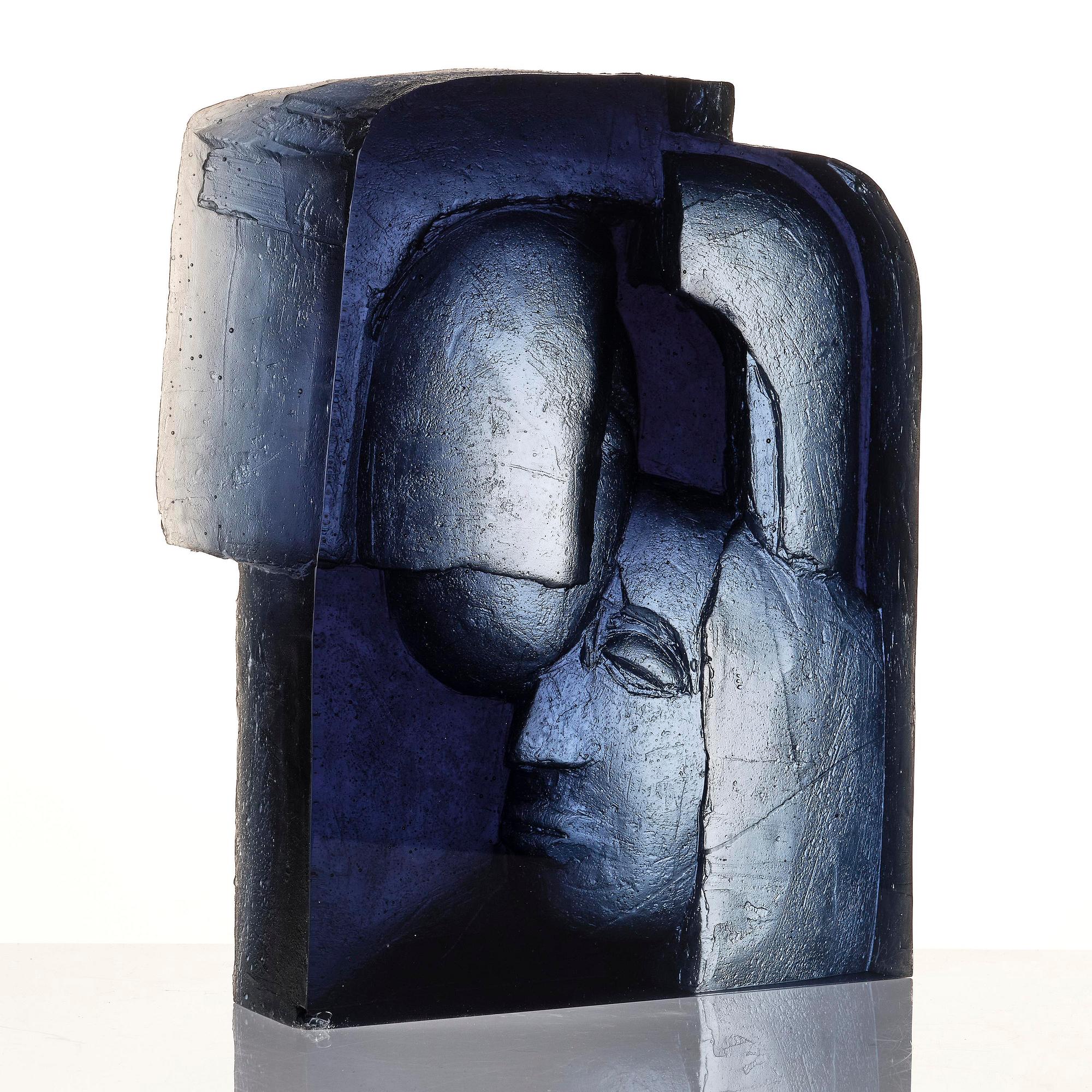 Ann Wolff, a cast glass sculpture, Transjö 1990s.
