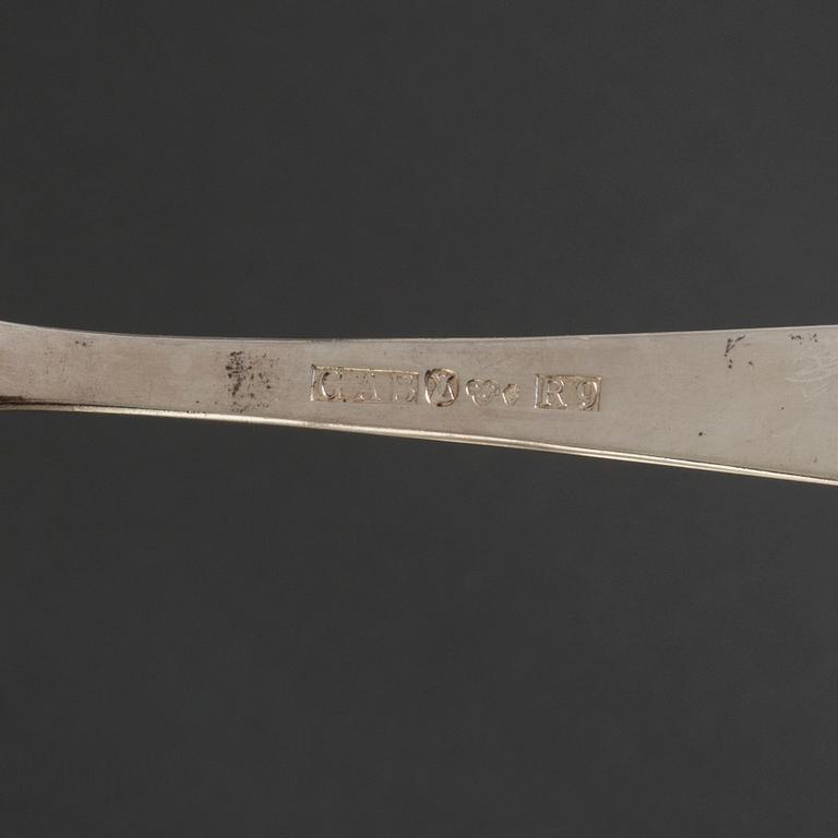 a 80 pcs silver cutlery by Jacob Ängman, GAB, late 20th century.