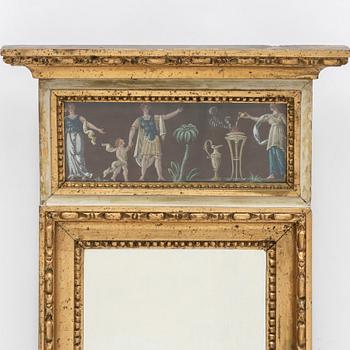 Mirror, late Gustavian, circa 1800.