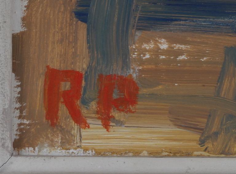 RAGNAR PERSON, olja på pannå, sign.